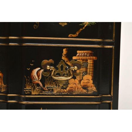 Schöne alte Kommode "Chinese Paint"