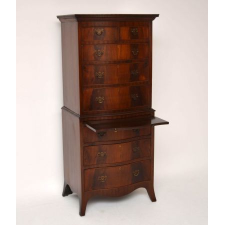 Große antike Mahagoni Kommode