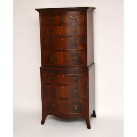 Große antike Mahagoni Kommode