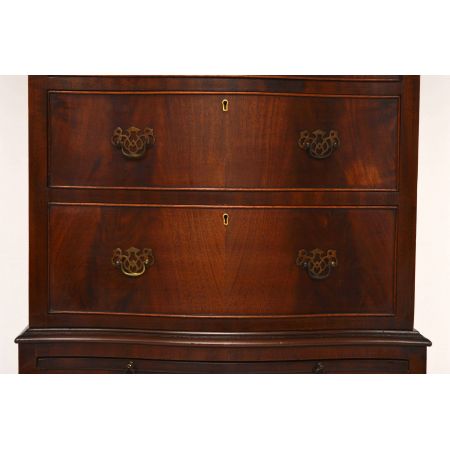 Große antike Mahagoni Kommode