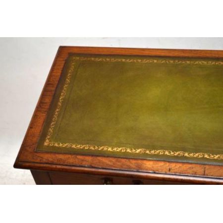 Damenschreibtisch aus mahagoni Ladies Desk mit grüner Lederplatte 