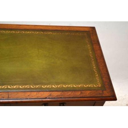 Damenschreibtisch aus mahagoni Ladies Desk mit grüner Lederplatte 