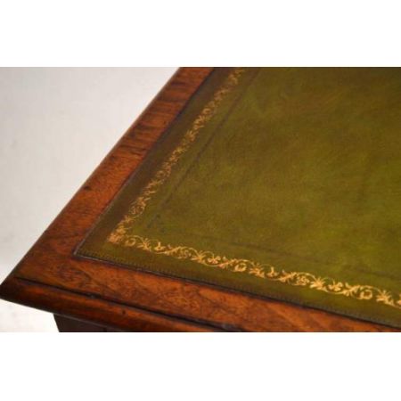 Damenschreibtisch aus mahagoni Ladies Desk mit grüner Lederplatte 