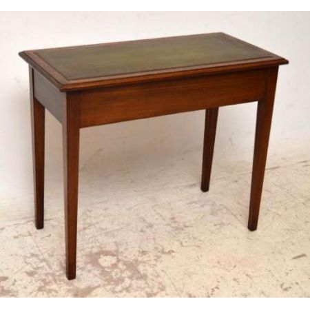 Damenschreibtisch aus mahagoni Ladies Desk mit grüner Lederplatte 