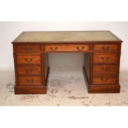 Antiker großer Schreibtisch massives Mahagoni