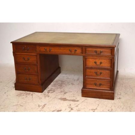 Antiker großer Schreibtisch massives Mahagoni