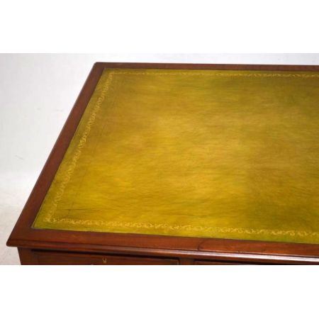 Antiker großer Schreibtisch massives Mahagoni