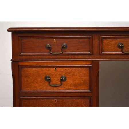 Antiker großer Schreibtisch massives Mahagoni