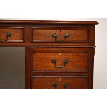 Antiker großer Schreibtisch massives Mahagoni