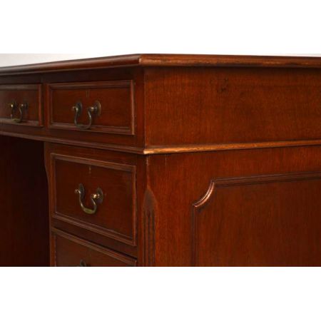 Antiker großer Schreibtisch massives Mahagoni