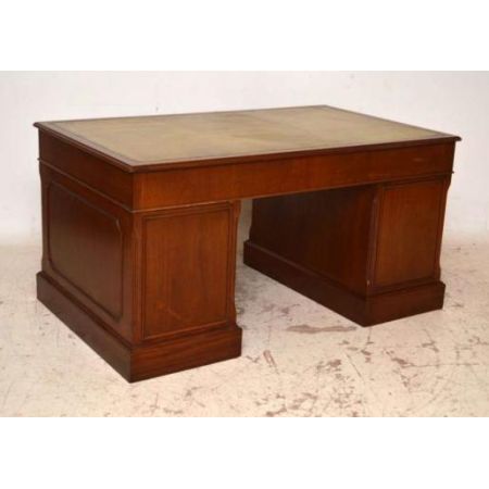 Antiker großer Schreibtisch massives Mahagoni