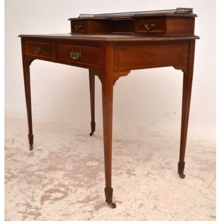 Antiker Edwardian Schreibtisch Mahagoni