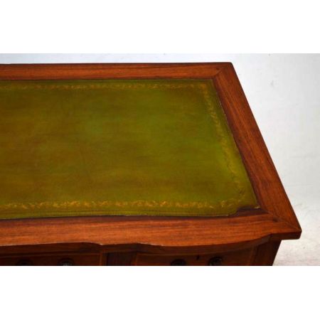 Antiker Mahagoni Schreibtisch Kampagne Stil Bürotisch aus Holz