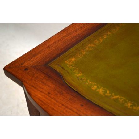 Antiker Mahagoni Schreibtisch Kampagne Stil Bürotisch aus Holz