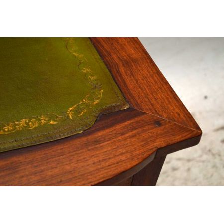 Antiker Mahagoni Schreibtisch Kampagne Stil Bürotisch aus Holz