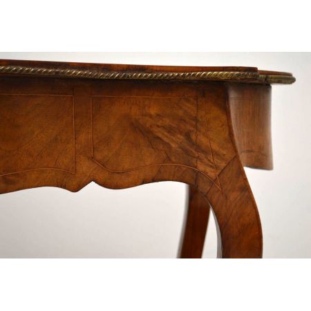 Antiker Viktorianischer Bureau Plat Schreibtisch Bürotisch aus Massivholz