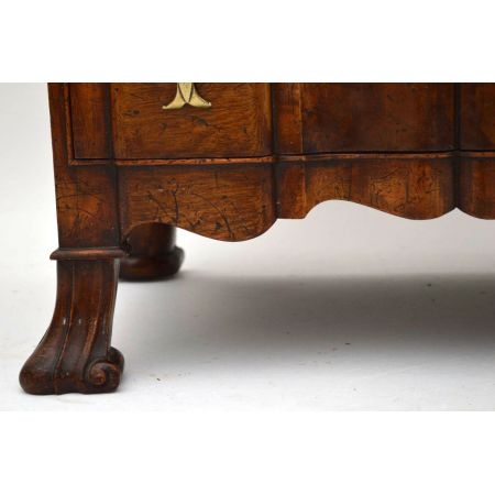 Writing Desk Wurzelnussholz Antik