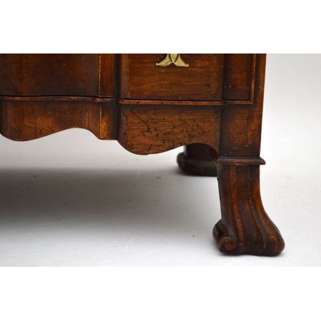 Writing Desk Wurzelnussholz Antik