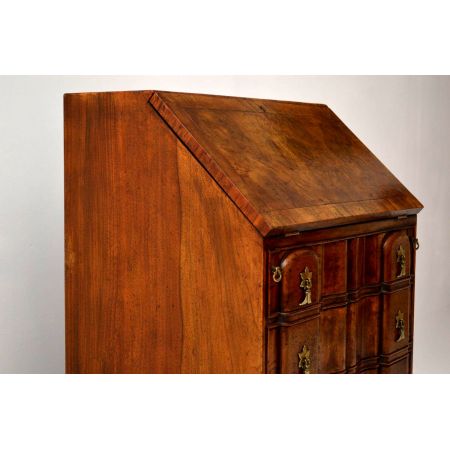 Writing Desk Wurzelnussholz Antik