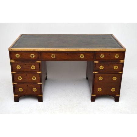 Antiker Campaign Schreibtisch