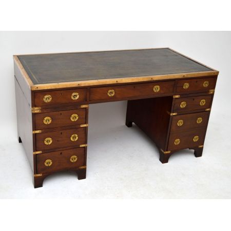 Antiker Campaign Schreibtisch