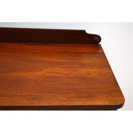 Antiker William IV Mahagoni Schreibtisch Bürotisch aus Holz Beistelltisch