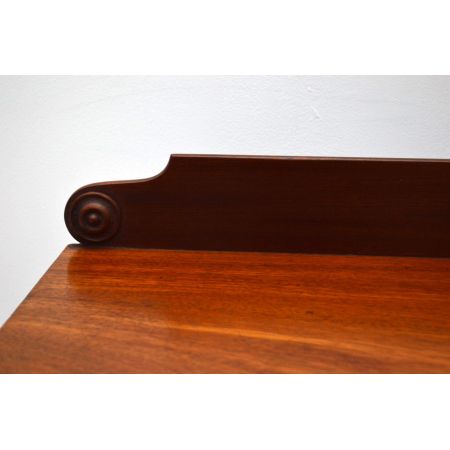 Antiker William IV Mahagoni Schreibtisch Bürotisch aus Holz Beistelltisch