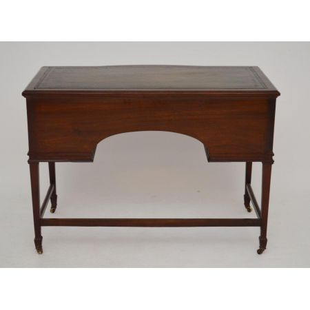 Antiker Mahagoni Schreibtisch mit Leder Schreibtischfläche Holzschreibtisch Bürotisch