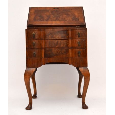 Antiker Wurzel Nuss Schreibtisch Bureau