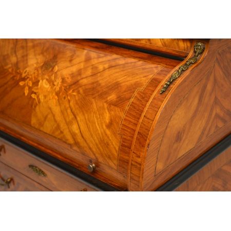 Antik-Französisch Zylinder Schreibtisch