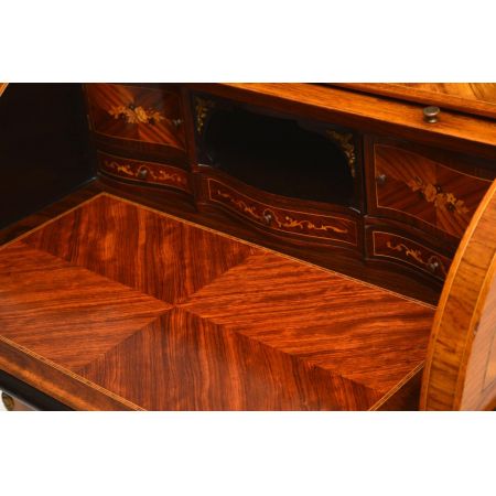 Antik-Französisch Zylinder Schreibtisch