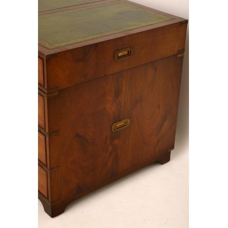 Antiker Mahagoni Militär Schreibtisch