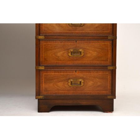 Antiker Mahagoni Militär Schreibtisch