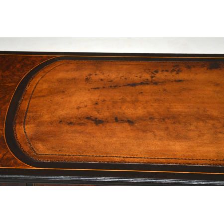 Antiker Wurzelholz Schreibtisch Ebenholz Viktorian 1850