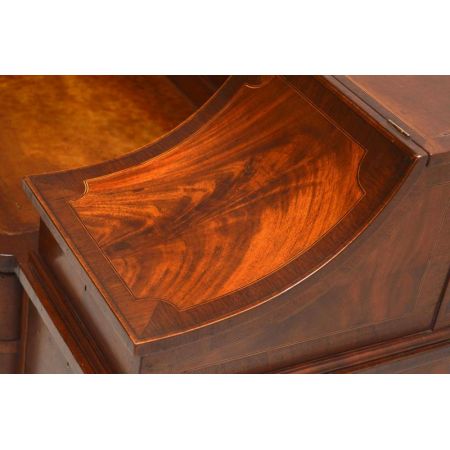 Antiker Carlton House Intarsien Mahagoni-Schreibtisch