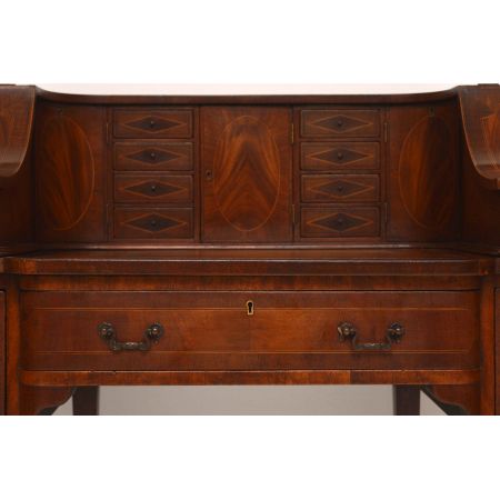Antiker Carlton House Intarsien Mahagoni-Schreibtisch