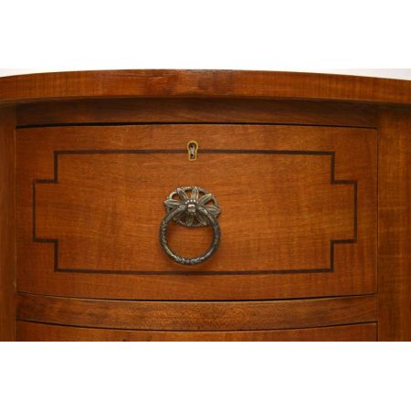 Antiker eleganter Edwardian Intarsien Mahagoni Kidney Schreibtisch