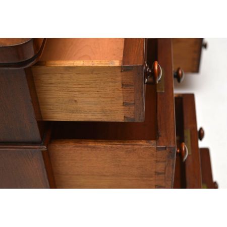 Antiker Victorian Mahagoni Schreibtisch