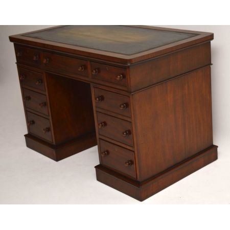 Antiker Victorian Mahagoni Schreibtisch