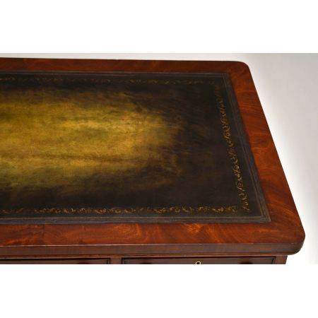 Antiker Victorian Mahagoni Schreibtisch