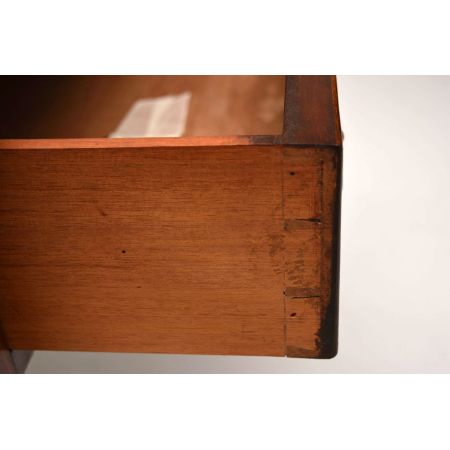 Antiker Edwardian Intarsien Mahagoni Schreibtisch