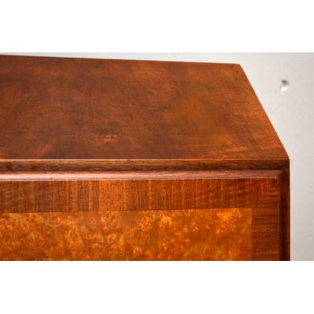 Nussbaum sekretär Bureau  mit grüner schreibplatte 