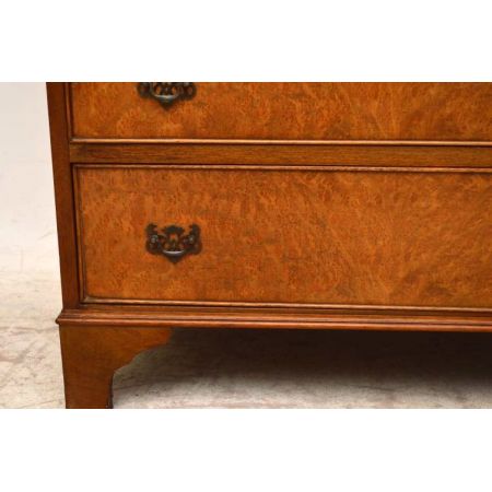 Nussbaum sekretär Bureau  mit grüner schreibplatte 