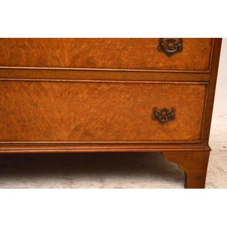 Nussbaum sekretär Bureau  mit grüner schreibplatte 