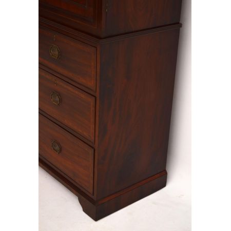 Antiker Wäscheschrank Linen Press Satinwood