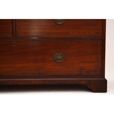 Antiker Wäscheschrank Linen Press Satinwood