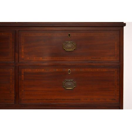 Antiker Wäscheschrank Linen Press Satinwood