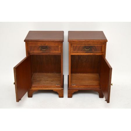 Ein paar antiker Georgian  Mahagoni Nachttische