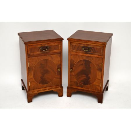 Ein paar antiker Georgian  Mahagoni Nachttische