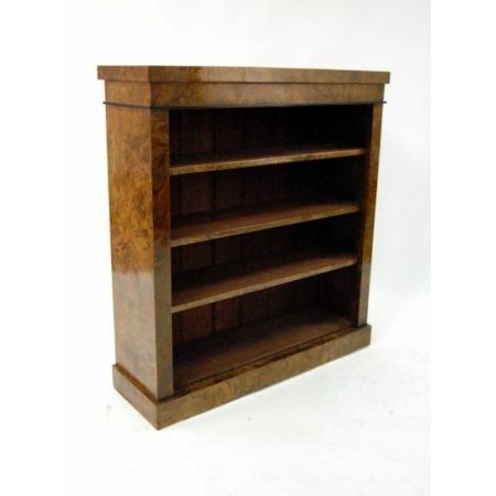 Rekonstruierter antiker Victorian Nussbaum Bücherregal